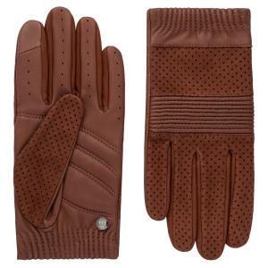 Перчатки с закрытыми пальцами Roeckl FERRARA TOUCH, Cognac/Dark Brown
