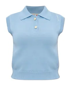 Жилет с воротником Marni, синий