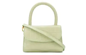 Мини-сумка Croco Leather женская зеленая By Far