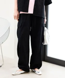 Брюки-карго Suu с вышитым кружевом Coen, цвет Black