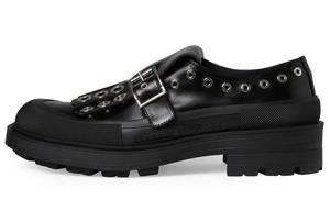 Туфли-монки Alexander Mcqueen с кисточками и пряжкой, черный