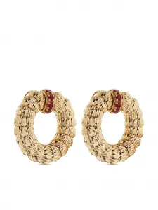 Серьги Enigma из желтого золота с рубинами Officina Bernardi, золотой