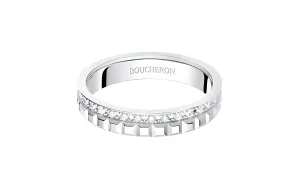 Boucheron Кольцо 18K White Gold Quatre с бриллиантами