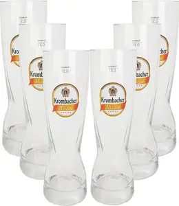 Бокалы для пшеничного пива Krombacher, набор из 6 шт. (0,3 л) Mixcompany