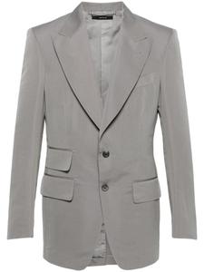 TOM FORD однобортный пиджак с заостренными лацканами, серый