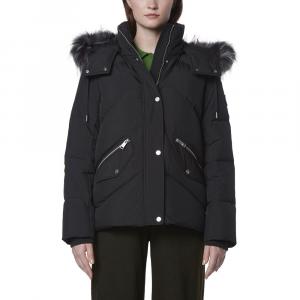 Женский стеганый пуховик Andrew Marc Daphne из мягкой матовой ткани с комбинированным стеганым пухом Andrew Marc, черный