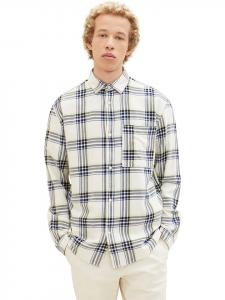 Tom Tailor Рубашка - Свободный крой - кремового цвета