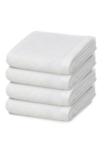 Полотенце для ванной Vossen 4 X Gästetuch im Set Vegan Life, белый