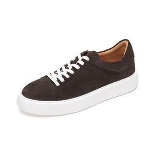 Devanro Высокие легкие дышащие низкие скейтбордские туфли мужские кофе, цвет Coffee