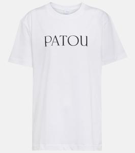 Футболка из хлопкового джерси с логотипом PATOU, белый