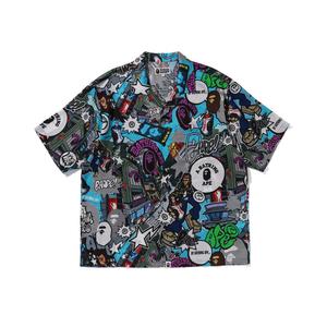 SS24 COMIC ART Series рубашка мужская многоцветная MLX A Bathing Ape, цвет Multicolor MLX