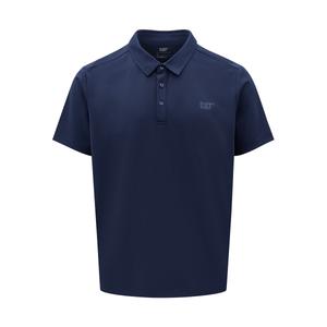 Тонкая поло для мужчин CAT, темно-синий