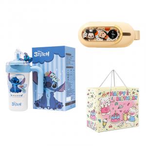 Эксклюзивная персонализация с гравировкой коллекция Zootopia термостакан с утеплением 316L нержавеющая сталь 800мл Disney, Lilo & Stitch Ice Master Insulated Cup (Stitch+GS66 Disney (Mickey Mouse) Cute Pet Design Shopping Bag)