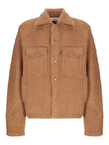 Фактурная куртка-рубашка на пуговицах Laneus, коричневый