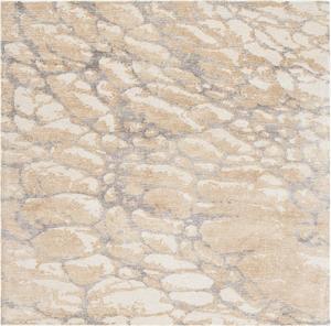 Ковер SAFAVIEH, 183 x 183 см, Restoration Vintage Collection, Gold & Ivory, ручной работы, современный абстрактный из шерсти и вискозы, идеален для помещений с высокой проходимостью в гостиной, спальне (RVT112D)