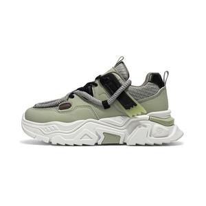 KYMOOU Амортизирующие дышащие низкие повседневные кроссовки для мужчин с эффектом увеличения роста серо-зеленые, цвет Gray Green