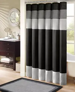 Занавеска для душа Amherst, 72 x 72 дюйма Madison Park, black