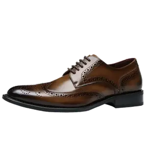 Western Ram Мужские туфли для костюма низкие черно-коричневые светло-коричневые, цвет Light Brown