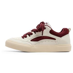 Легкие, увеличивающие рост, низкие кроссовки для скейтбординга Balance унисекс QIQUDUCK, Q-Xn8106 Burgundy