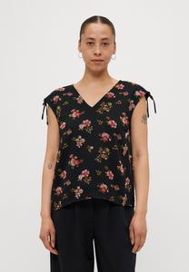 Блуза VMSMILLA V NECK STRING Vero Moda Petite, черный