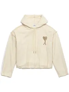 Худи с монограммой Ami de Coeur AMI Paris, нейтральный