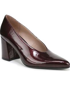 Женские туфли-лодочки Perry с острым носком на блочном каблуке Naturalizer, Wine Red Faux Patent
