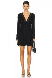 Мини-Платье «все твое» Free People, черный