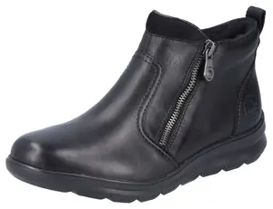 Зимние ботинки женские Rieker из искусственной кожи, черный