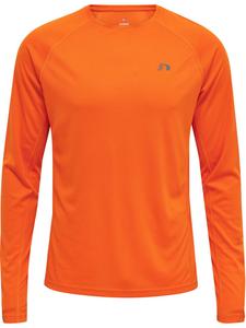 Спортивная футболка Newline L/S Raglanärmel Men Core Laufen Herren, цвет orange tiger
