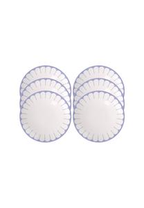 Набор из 6 завтрачных тарелок Fleur ø 21,2 см Villeroy & Boch, синие