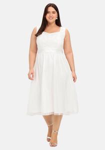 Вечернее платье с вышивкой sheego, кремовый