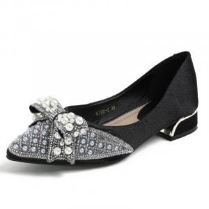 Повседневные однобортные туфли женские JIUXINGDAO, Black