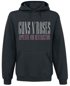 Толстовка с капюшоном Guns N' Roses Appetite Skull, черный