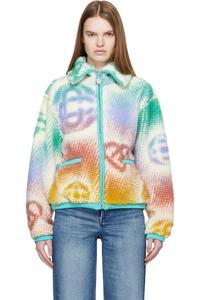 Casablanca Многоцветная флисовая куртка с монограммой