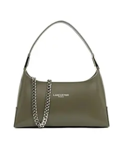 Стильная сумка цвета хаки с застежкой-молнией Lancaster, зеленый