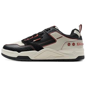 XTEP Новые легкие нескользящие и износостойкие низкие кроссовки для скейтбординга для мужчин, черно-белые