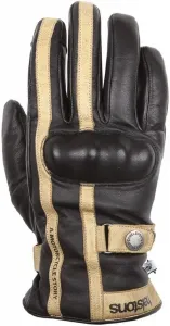 Мотоциклетные перчатки Helstons Burton, черные/шоколадные, размер 9, black/sand