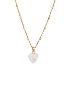 Elli Латунное ожерелье в золотом исполнении