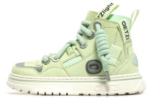 Кроссовки OETZI Skateboarding Shoes Women's Mid-top Cyan, голубой