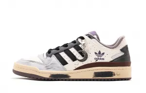 Adidas Originals FORUM CL Coverage Abrasion Resistant, Breathable Low top Skateboard Shoes Unisex белый черный