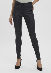 Брюки Vero Moda, черный Vmseven Smooth Coated Pants, черный