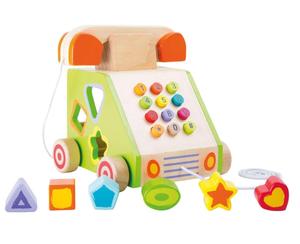 Маленький деревянный сортировщик обучающих игрушек - Телефон Small Foot Design