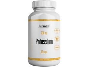 Ecomax, Калий 300 мг, 90 капсул.