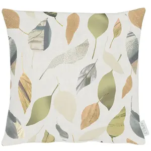 Наволочка 3406 Apelt, натуральный/зеленый/бежевый