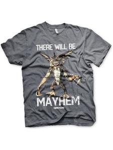 Футболка There Will Be Mayhem T-Shirt серого цвета Gremlins