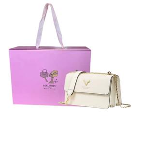 LOLLiPOPS Кожаная цепочка сумка через плечо миниатюрная женская белая, Box