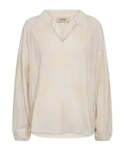 Богемная блузка «Вуаля» с вышитыми деталями. Mos Mosh, бежевый