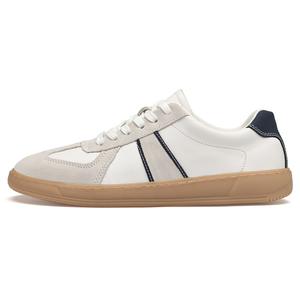 CALIFBULL Мужские низкие скейтерские кеды белые, цвет White[Leather Shoe Size: Size 40 in This Model = Athletic Shoes 41]