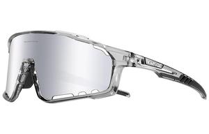 KAPVOE Унисекс Повседневные Ветрозащитные Очки, 05 Белая Оправа Красный Логотип 2 шт (Прозрачный Матовый+Радужный Красный)