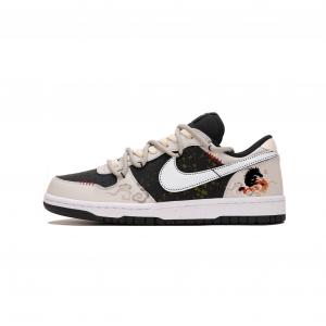 Nike Мужские низкие скейтбордные кроссовки Big Horse Year Blessing, износостойкие, дышащие, бежевого цвета